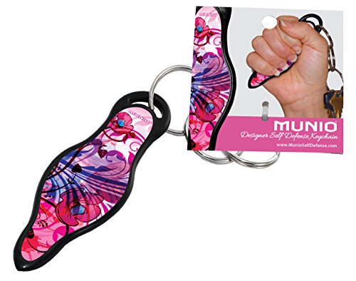 Self Defense Keychain – 16 Designer Styles – U.S. and Air Travel Legal – Non Lethal – No Risk of Personal Injury Like Pepper Spray/Stun Guns – Even Effective Against Attacks from Behind – With E-book