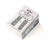 PUEEN Nail Art Water Tattoo Sticker Collection WF2 - 28 Packs Different Stickers (All Full Nail Designs) Classic Black Patterns Lace Feather Animal Print Nail Wrap Stripes Nails Foils Decal Decorations-BH000351