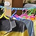 iSuperb 2 Pack Clothesline Clothes Drying Rope Travel Clothes Line Portable Windproof Clothesline Adjustable for Indoor Outdoor Hanger for Camping Home Random Color 5m