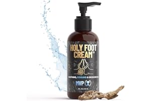 Derm Dude Holy Foot Cream, Moisturizing Foot Cream for Dry Cracked Heels, Foot Odor Eliminator, with Arrowroot, Deoplex and Aloe, MVP Scent