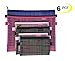 Zipper Bags, 6 PCS 3 Sizes, Mesh Zipper Pouch Clear Zipper Pouch Small Organizer bag Zipper Folder Bag Cosmetic Bags Travel Storage Bags, 3 Sizes, 6 Bags/ Package, Colour Random. primary