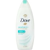Dove Sensitive Skin Nourishing Body Wash, Unscented 22 oz (Pack of 4)