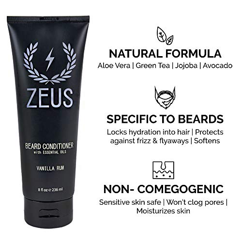 Zeus Men’s Everyday Beard Grooming Kit Beard Shampoo & Conditioner