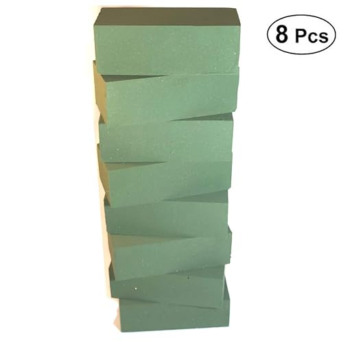 Premium Green 8pc Wet Floral Foam Blocks for Fresh Floral Arrangements