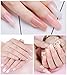 Makartt 120PCs/Case Poly Nail Extension Gel Dual Forms Nail Builder Extension Gel Nail Mold Clear Full Cover False Nail Tips Hybrid Gel Dual Forms Acrylic Nail Forms with Scale A-10