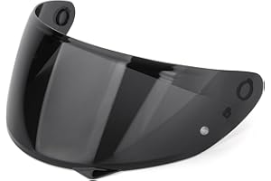 LKV HJ-34P Helment Visor Replacement - HJC C10 Motocycle Helmet Visor UV Protection Face Shield Compatible With HJ34P HJC C10 (Black)
