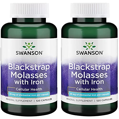 Swanson Blackstrap Molasses Natural Iron Supplement Promoting Healthy