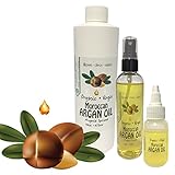 Virgin Organic Argan Oil-100% Pure Virgin Organic Argan Oil, Easy Spray Application (1 Ounce)