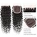 8A Brazilian Virgin Water Wave 3 Bundles With Lace Closure Free Part 100% Unprocessed Ocean Wave Deep Curly Bundles Human Hair Extensions Natural Color (20 22 24+18closure)