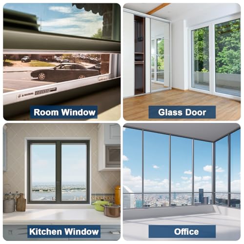 Window Film 50x500cm, Non-Adhesive Heat Insulation One-Way Privacy Mirror | UV Blocking Daytime Privacy Window Tint Dual Side Reflective Glass Film for Home & Office, Smooth Glass Door, DIY