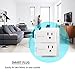 ISELECTOR Mini Smart Plug 2-Pack Wi-Fi Control, No Hub Required, Compatible with Alexa and Google