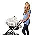 Stretchy Baby Car Seat Cover Canopy with Snaps Multi-use Nursing, Shopping Cart, & High Chair Cover 4 in 1 Design 