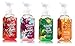Bath and Body Works Christmas Holiday Traditions Soap - Vanilla Bean Noel - Winter Candy Apple - Iced Cinnamon Roll - Twisted Peppermint - Set of 4 Gentle Foaming Hand Soaps