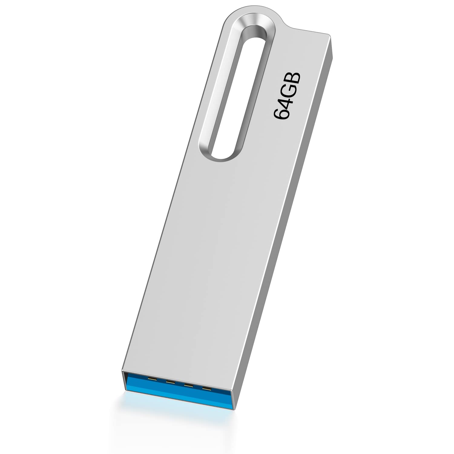 KOOTION USB 64GB 3.0 Memory Stick Waterproof Flash Drive 64G Flash Stick Thumb Drive Silver — image 1