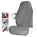 AUTOYOUTH Car Seat Cover Yoga Sweat Towel Seat Mat for Fitness, Gym, Running, Crossfit Workout, Beach Microfiber Auto Seat Protector Quick-Dry - 1PC, Gray