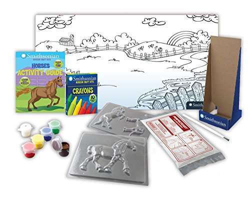 Smithsonian Horses Perfect Cast Museum Cast, Paint, Display and Learn Craft Kit