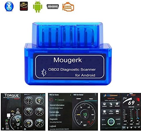 Mougerk ELM 327 Bluetooth OBD2 Car Diagnostic OBDII Reader Scanner for Android Devices