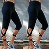 Sharondar-Donne-Sport-Gym-Yoga-allenamento-ritagliata-Leggings-fitness-Salone-Athletic-Pants