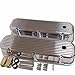 DEMOTOR PERFORMANCE Tall Finned Polished Aluminum Valve Covers for Big Block Chevy 396 502 1965-1995