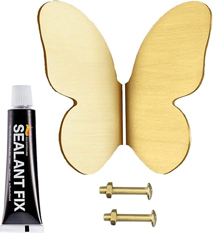 Tiradores de muebles de latón estilo nórdico de lujo dorado mariposa de