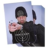 50-Sheet Targets for Shooting - Shooting Targets Paper, Bad Guy Range Targets in Street Thug Style for Firearms, Rifles, Pistols, BB Guns, Airsoft Shooting Practice - 17 x 25 Inches