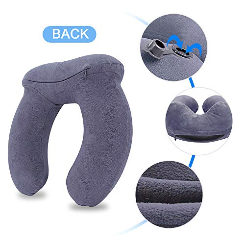 Cuscino-da-Collo-Mixigoo-Cuscino-da-Viaggio-Gonfiabile-con-Maschera-per-Occhi-Tappi-per-Orecchie-Cuscino-per-supporto-collo-per-Aerei-Automobili-Ufficio-Grigio