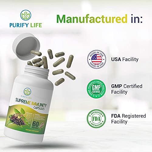 7in1 Elderberry Capsules with Zinc, Vitamin C, Echinacea, Goldenseal