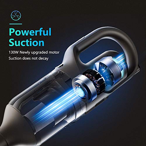 GeeMo Cordless Vacuum Cleaner, 4 in 1 Stick Vacuum Cleaner 2.5H Quick