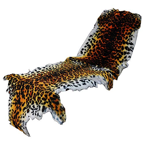 Photo 1 of Leopard Printed Animals Area Rug Real Australia Sheepskin Leather Lambskin Carpet Non-Slip Antiskid Mat Large Wool Throw Lambskin Decorative for Bedroom, Sofa, Wall, Seat and Living Room 2.4'x6.8'
