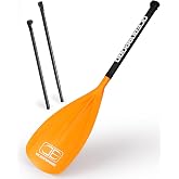 OCEANBROAD Carbon Fiber SUP Paddle, 3 Piece Adjustable Paddle Board Paddle | 67" to 86" Carbon Fiber Shaft, Lightweight Stand up Paddle Oars for Paddleboards with a Carrying Bag
