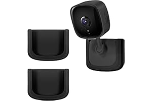 MAGITCSEE 2 Pack No Drill Tapo Camera Mount, Strong Adhesive Durable Wall Mount Stand Fits for Tapo Security Camera C100,C101,C110,C111, Easy Installation Window Mount Brackets fits for TP Link Camera,Black