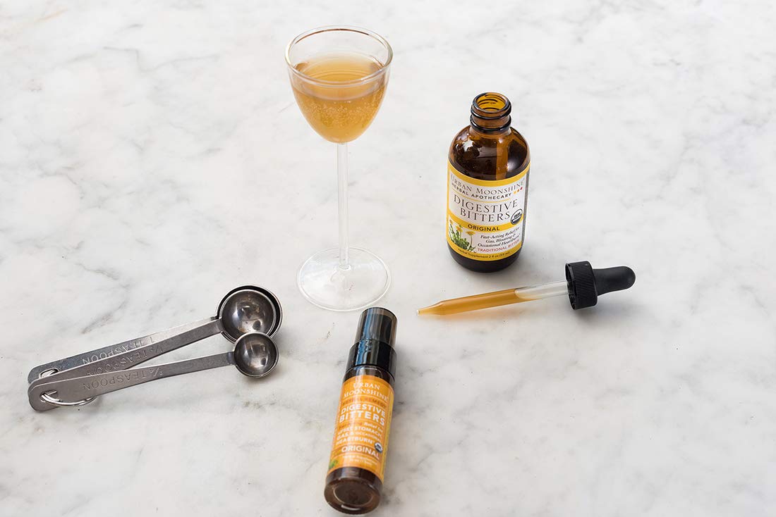 Urban Moonshine Original Digestive Bitters | Traditional Organic Herbal Supplement | Fast-Acting Relief for Gas, Bloating & Occasional Indigestion | 2 FL OZ (Pack of 1) : Herbal Supplements : Grocery & Gourmet Food