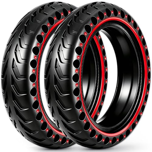 BABEJIA 2 Stück E-Scooter Vollgummireifen 50/75-6.1 (8 1/2 x2), Kompatibel mit Soflow SO4/SO3, Xiaomi 3/3 Lite/M365/Pro 2, Hiboy S2