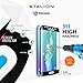 Stalion Samsung Galaxy S6 Edge+ Screen Protector Shield Tempered Liquid Glass Shatterproof Full Screen Frame Edge to Edge Armor Guard (Black Sapphire)(S6 Edge Plus 5.7