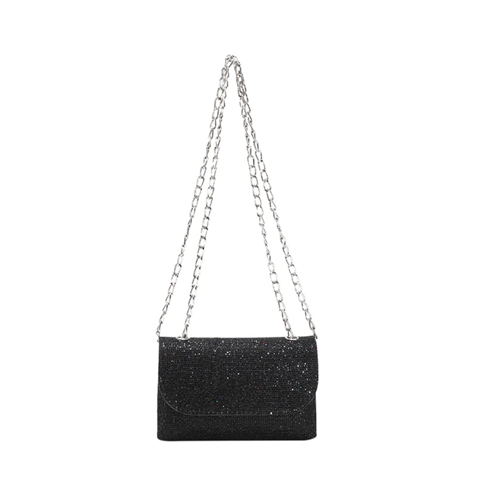 Caviotess Women Shiny Sequins Crossbody Bag Purse