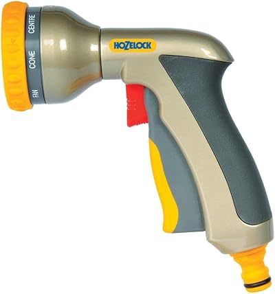 Hozelock Multi-Jet Spray Gun Plus Ergonomic Metal 9 Spray Patterns 2691P6001
