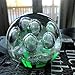 WHW Whole House Worlds Emerald Green Dynamic Bubbles, Paperweight, Handcrafted Art Glass, 3 1/2 Inches