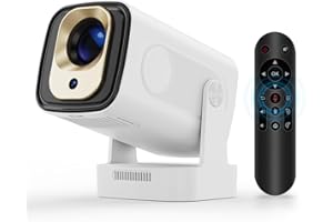 【Auto Focus&1080P】 Magcubic Mini Smart Projector with 4K Support, Portable Projector with WiFi and Bluetooth, 5W Speaker, Bui