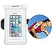 RISEPRO Waterproof Armband, Floating Underwater Case Pouch Dry Bag White with Audio Jack for iPhone 6, 6 Plus, 6s, 6s Plus, 5, 5s, Samsung Galaxy s6 HTC Screen Touchable IPX8 100FT FB1710-W…