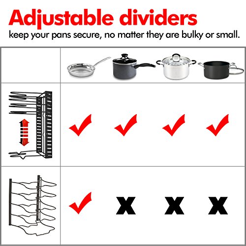 2 Height+Adjustable+Organizer+VDOMUS+Holder