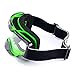 MotorFansClub Motorcycle Motocross MX Dirt Bike Off Road Riding Racing Helmet Goggles(Green)
