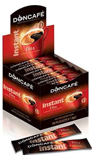 Doncafé Elita Instant Cafe - Löslicher Bohnenkaffee, 6 x 100 Sticks zu je 1,8g für 600 Portionen duftenden, leckeren…