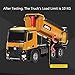Ailejia RC Remote Control Truck Construction Dump Truck Toy 2.4GHz Huina Die-Cast Front Gift for Kids Children