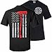 Patriot Apparel Thin Red Line T-Shirt Axe Design (Medium, Black)