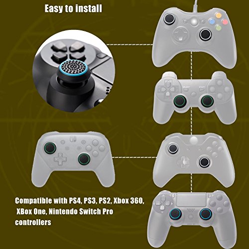 2 Wireless+Controllers+Silicone+Joystick+Dualshock