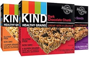 KIND Healthy Grains Granola Bars, Variety Pack, Gluten Free, 1.2 oz Bars, 15 Count