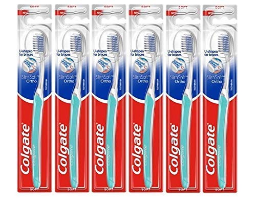 Colgate Ortho Toothbrush, Soft, Compact Head - Pack of 6