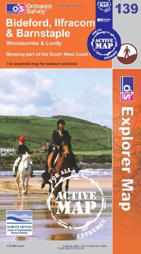 Bideford, Ilfracombe and Barnstable (OS Explorer Map Active)