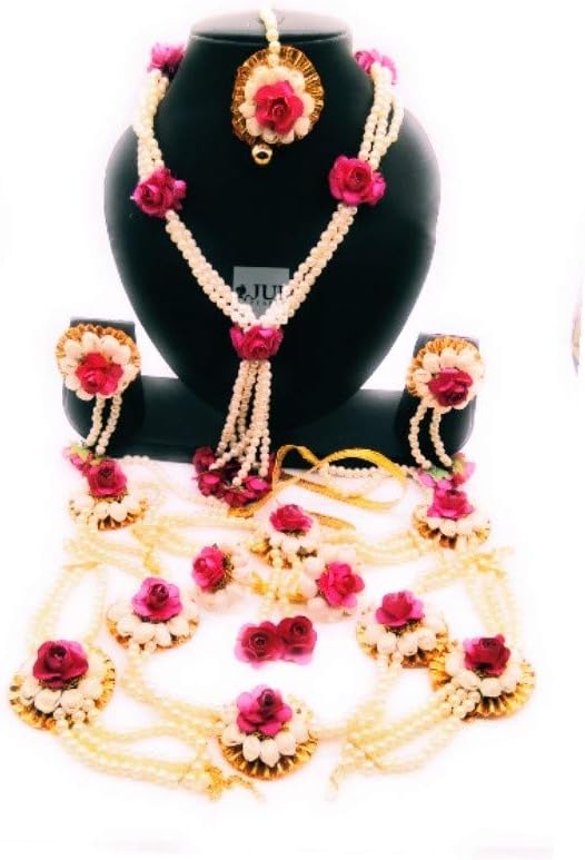 JUI PEARLS Multicolour Plastic Floret/Flower Jeweler for Women