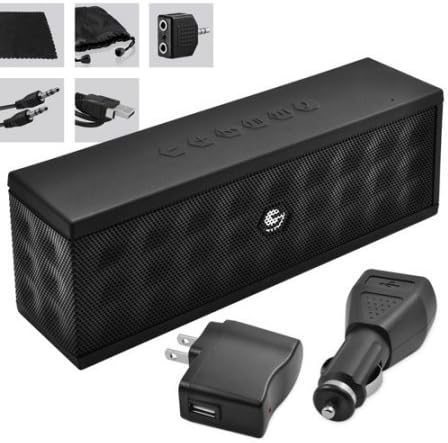 Ematic 8-in-1 Accessory Kit with Portable Bluetooth Speaker, Mini USB Cable, Wall &amp; Car Charger EP205
